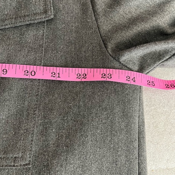 [L] Zara Women Dark Gray Relaxed Fit Shirt Jacket Shacket NWOT - Picture 5 of 11